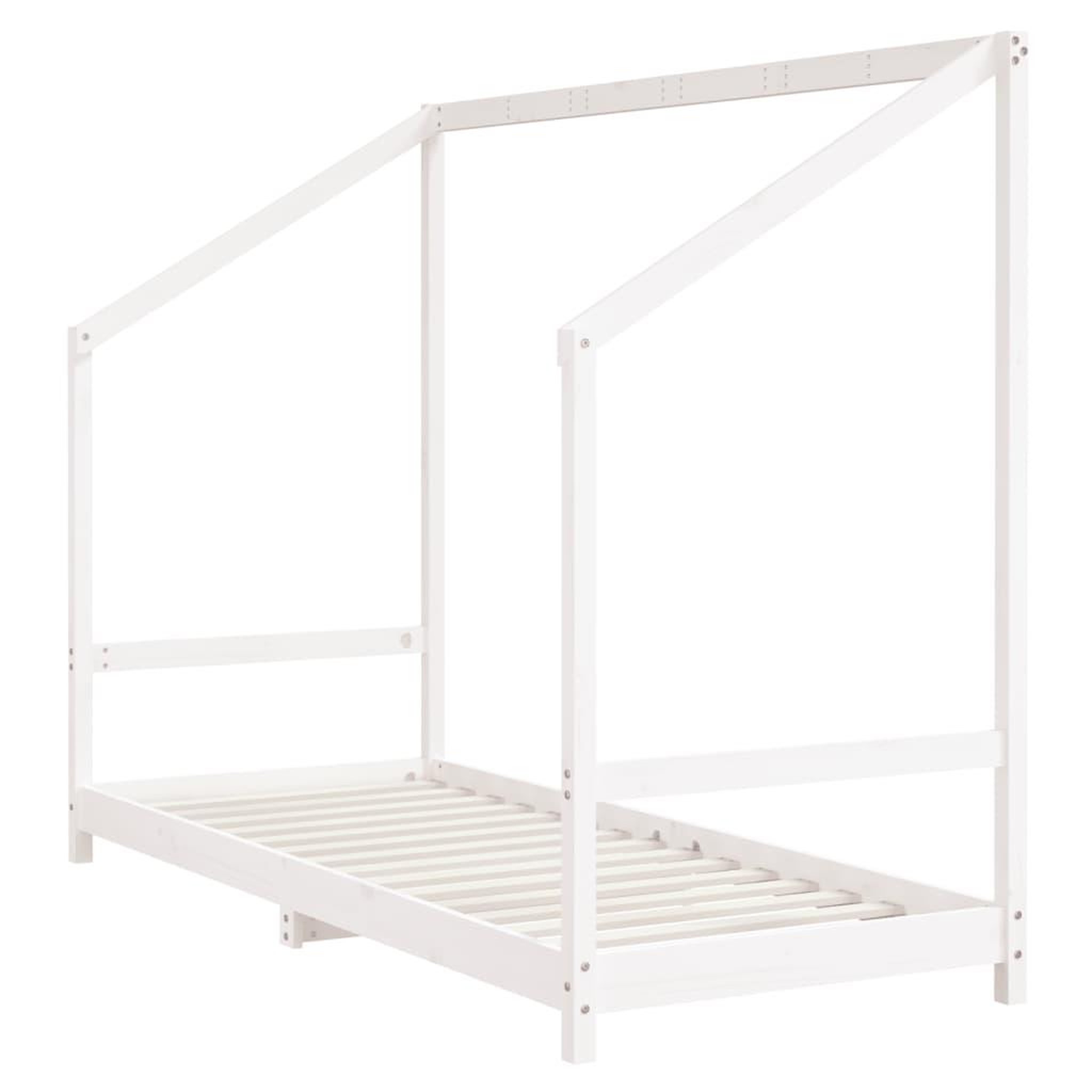 Voir la diapositive 4 : VIDAXL Cadre de lit d'enfant blanc 2x(80x200) cm bois de pin massif