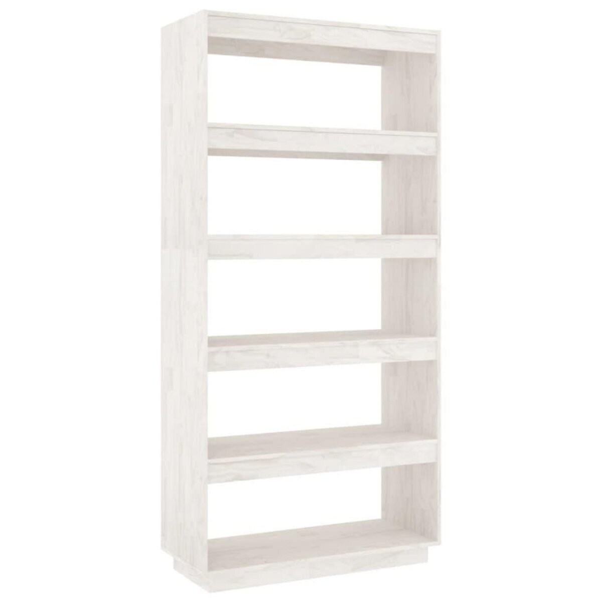 VIDAXL Bibliotheque/Separateur de piece Blanc 80x35x167 cm Pin massif