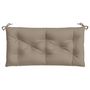Voir la diapositive 4 : VIDAXL Coussin de banc de jardin taupe 100x50x7 cm tissu oxford
