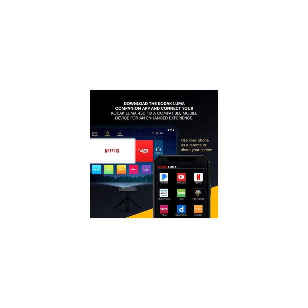 Kodak Vidéoprojecteur portable Pico Luma 350 - 4K