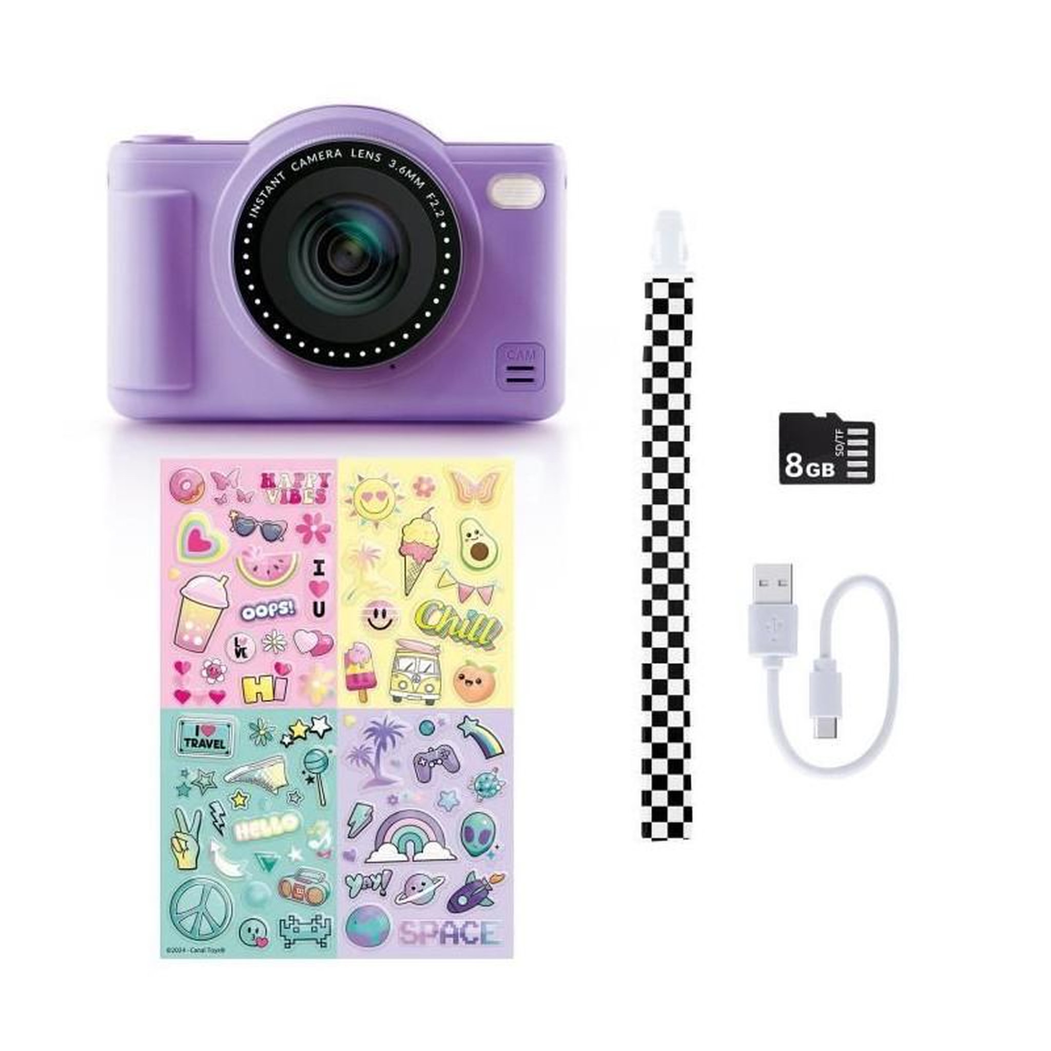 Voir la diapositive 2 : Canal Toys Canal Toys - Photo Creator -Appareil Photo Numérique Pop Couleur Violet- Avec carte SD 32Go incluse