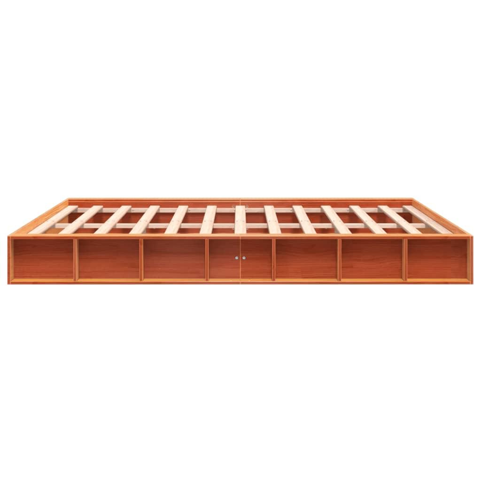 Voir la diapositive 5 : VIDAXL Cadre de lit sans matelas cire marron 200x200cm bois pin massif