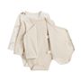 Voir la diapositive 2 : Petit Béguin Lot de 2 bodies bébé manches longues ouverture croisée Câlins