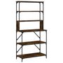 Voir la diapositive 2 : VIDAXL Support de boulanger à 6 niveaux chêne fumé 90x40x180 cm