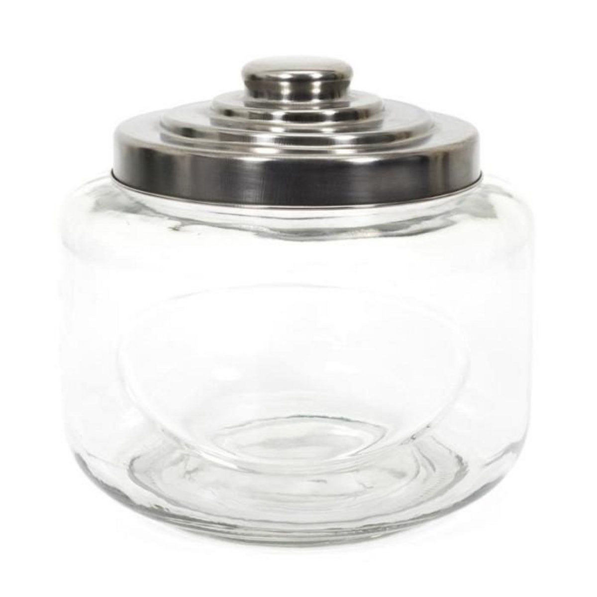 Paris Prix Bocal à Biscuits  Couvercle Métal  3L Transparent