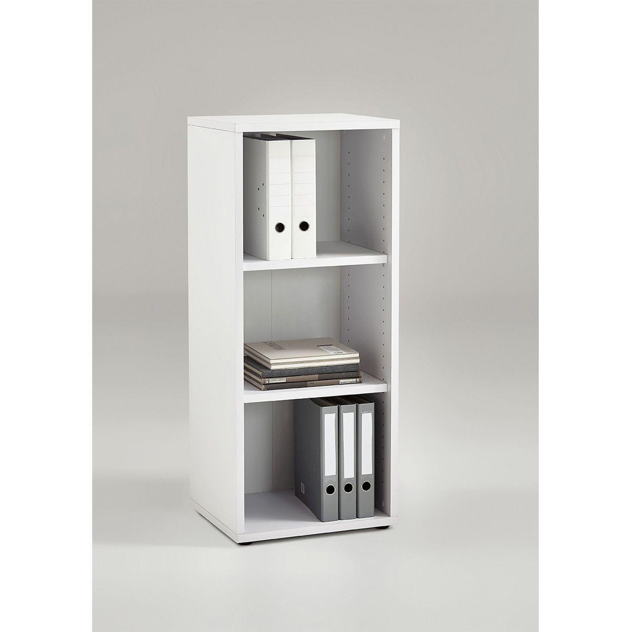 Voir la diapositive 2 : Paris Prix Étagère 3 Niveaux  Kazed  113cm Blanc