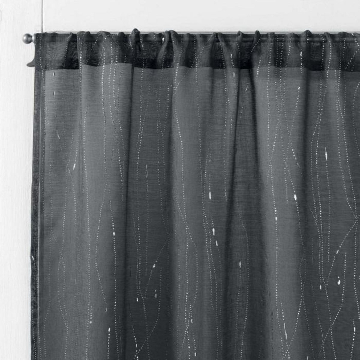 Paris Prix Paire de Voilages  Filiane  70x200cm Anthracite