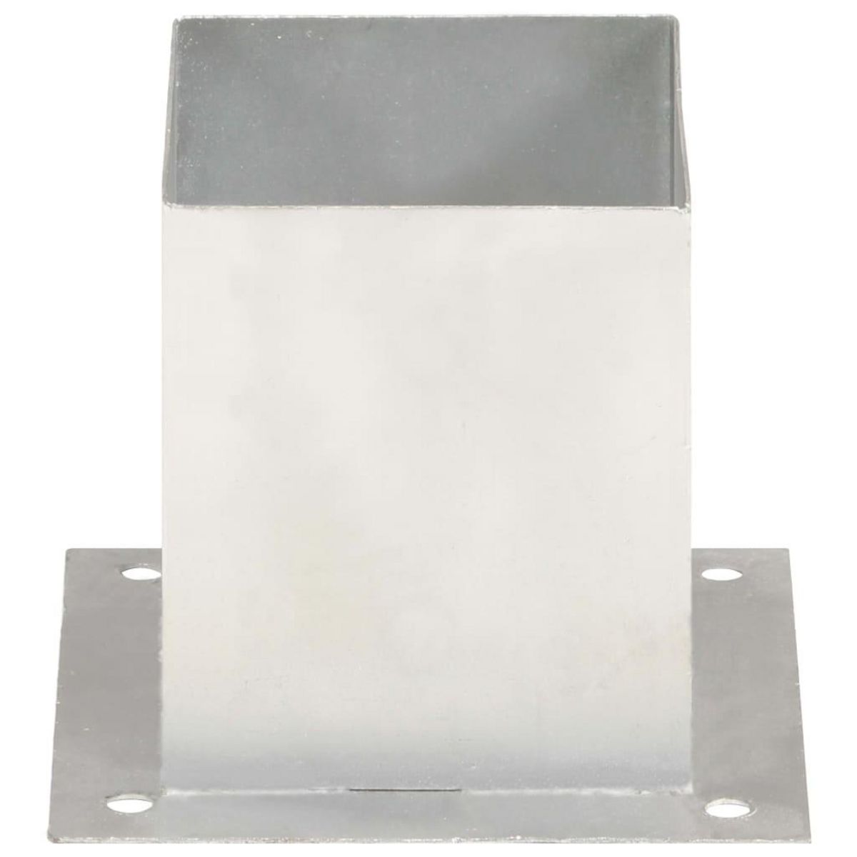 VIDAXL Ancres de poteau 4 pcs Metal galvanise 121 mm