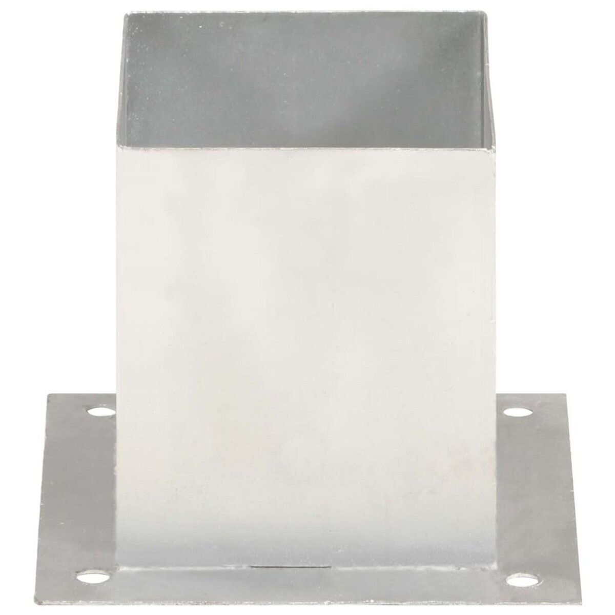 VIDAXL Ancres de poteau 4 pcs Metal galvanise 121 mm