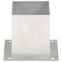 Voir la diapositive 4 : VIDAXL Ancres de poteau 4 pcs Metal galvanise 121 mm