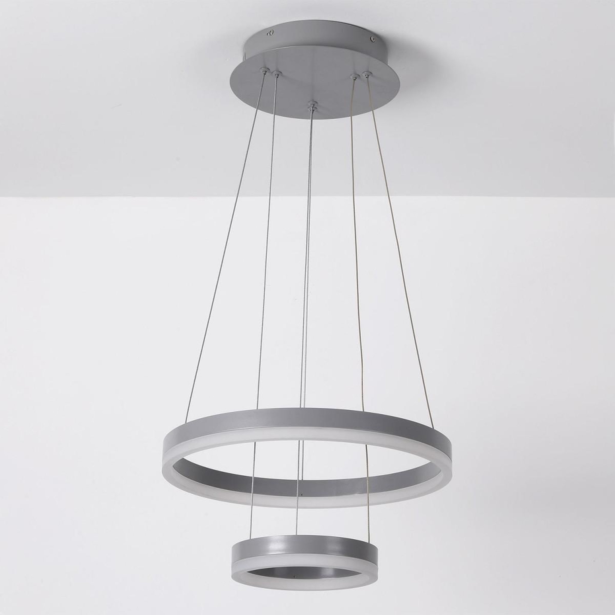 Voir la diapositive 2 : Paris Prix Suspension en métal led  plaox  120cm gris