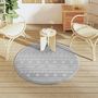 Voir la diapositive 3 : VIDAXL Tapis d'exterieur ARAKIL gris Ø120 cm PP