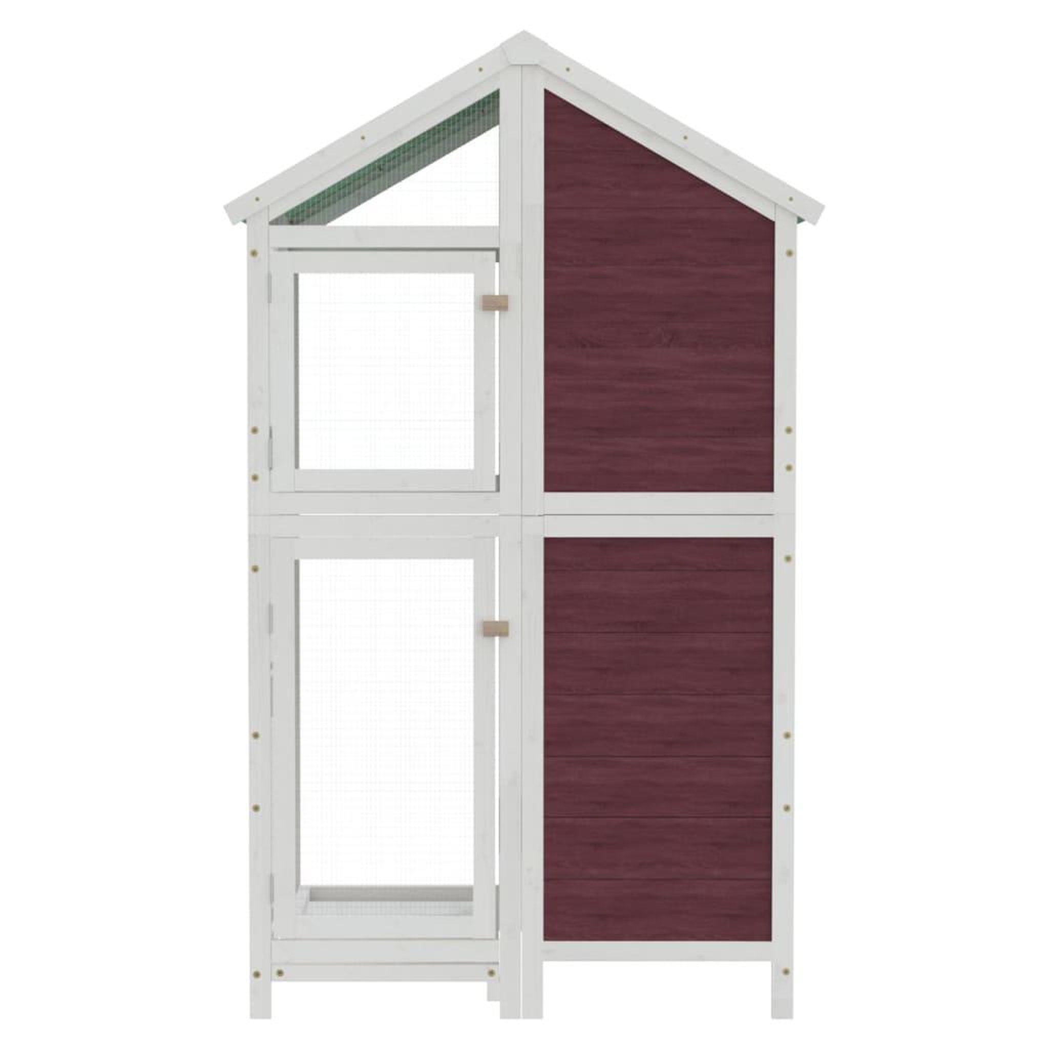 Voir la diapositive 3 : VIDAXL Maison a oiseaux moka 97x81x152 cm bois massif de pin