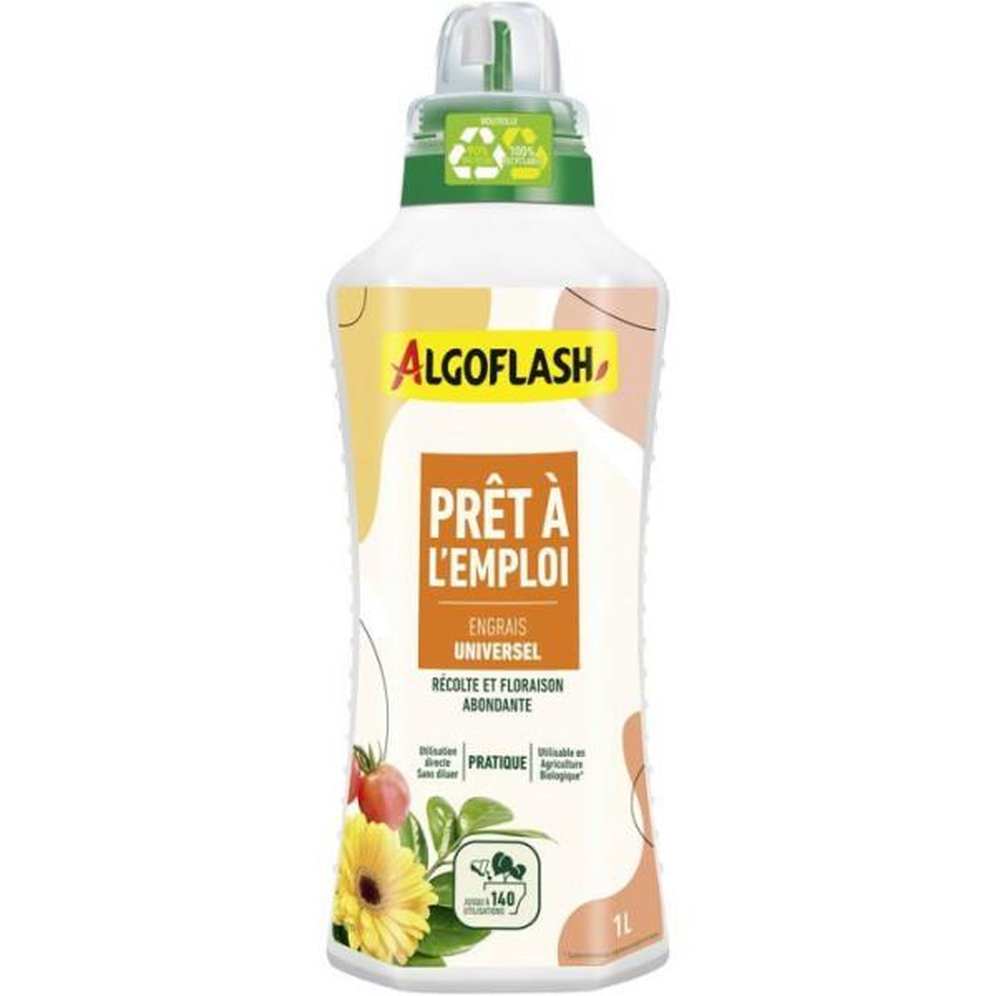 ALGOFLASH Engrais universel - ALGOFLASH - Pret a l'emploi - 1 L - UAB