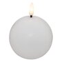 Voir la diapositive 2 : ATMOSPHERA Bougie Boule à LED  Molia  8cm Blanc
