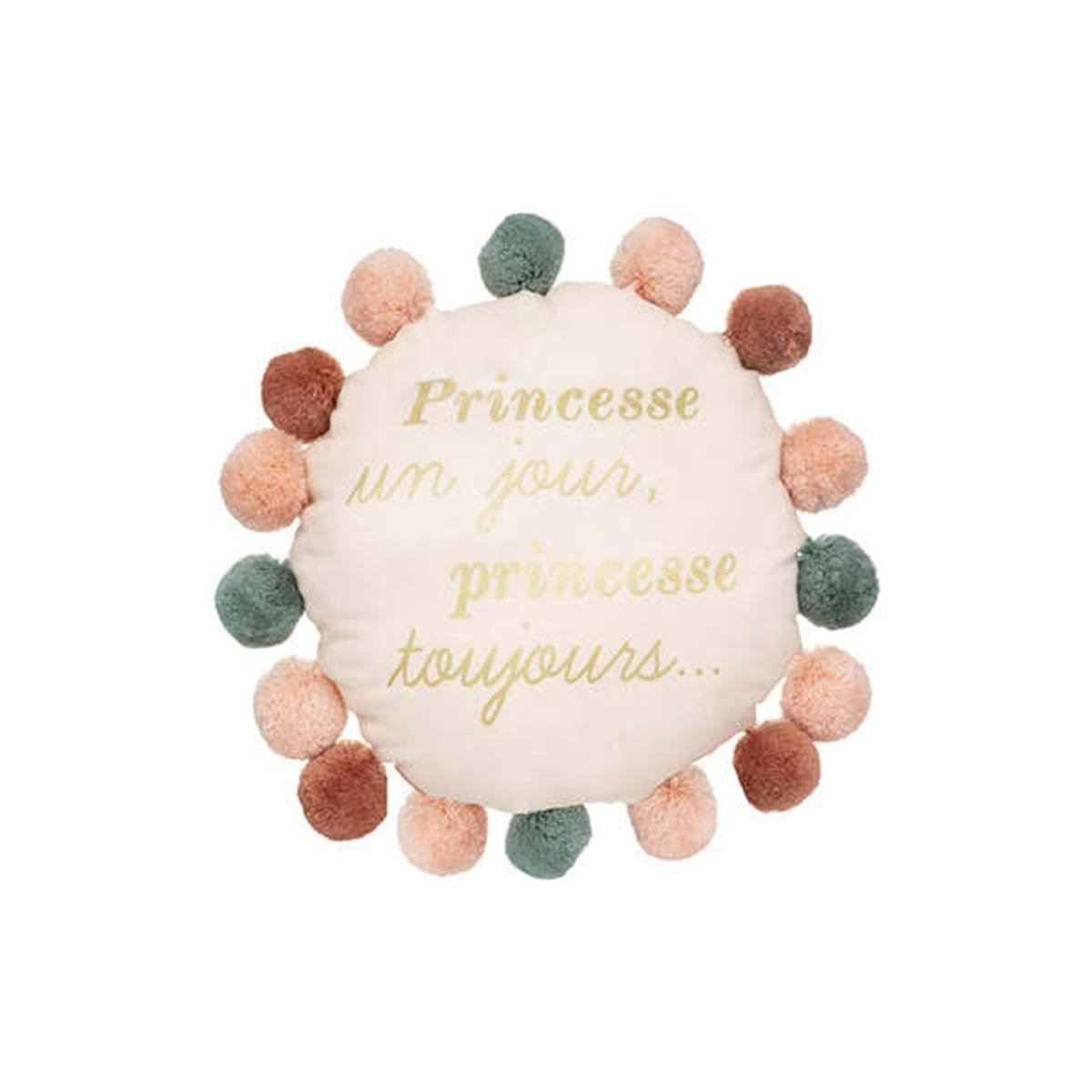 Atmosphera Kids Coussin Enfant  Il Était une Fois  30cm Rose