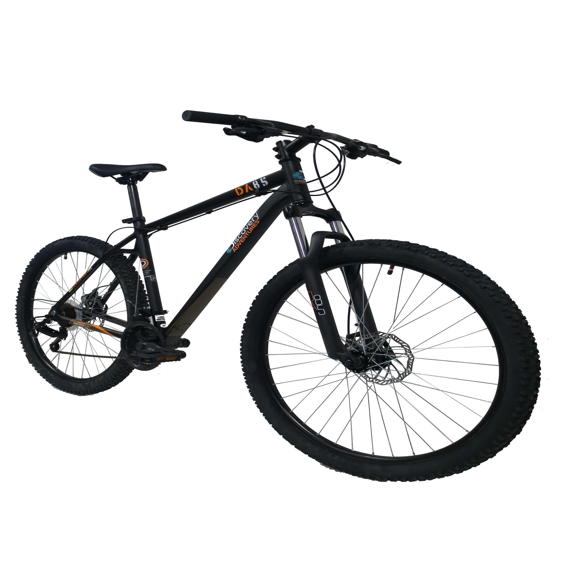 Voir la diapositive 2 : DISCOVERY ADVENTURES Vélo VTT 27,5'' Rigide Homme  Discovery Adventures  - Cadre Alu -  Double Freins à Disque - Dérailleur Shimano - Sélecteurs à gâchettes -  Fourche télescopique - Potence headset