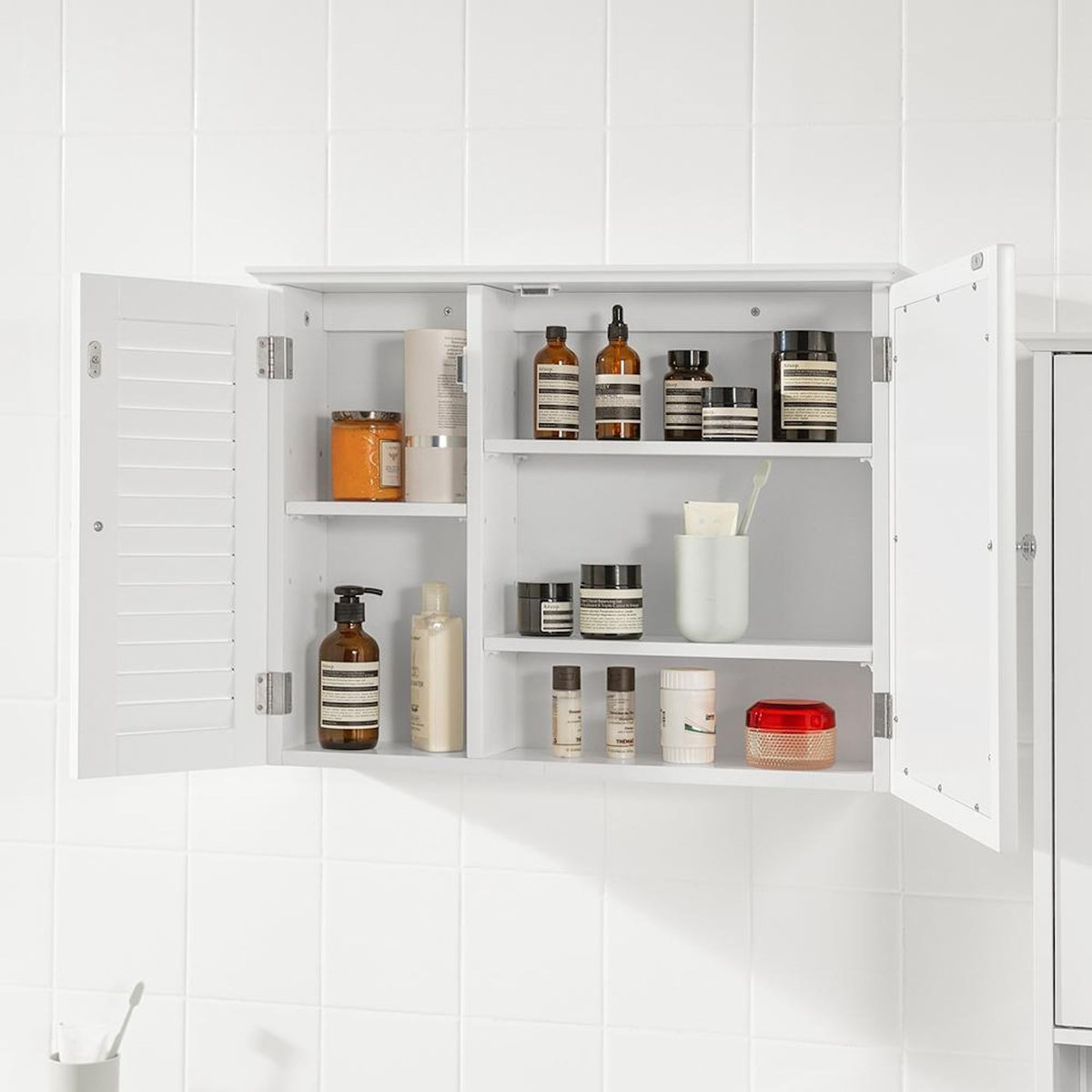 SOBUY SoBuy - Meuble Mural Suspendu à deux portes - Moderne - BZR55