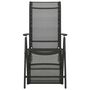Voir la diapositive 3 : VIDAXL Chaises inclinables de jardin lot de 2 Textilene et aluminium