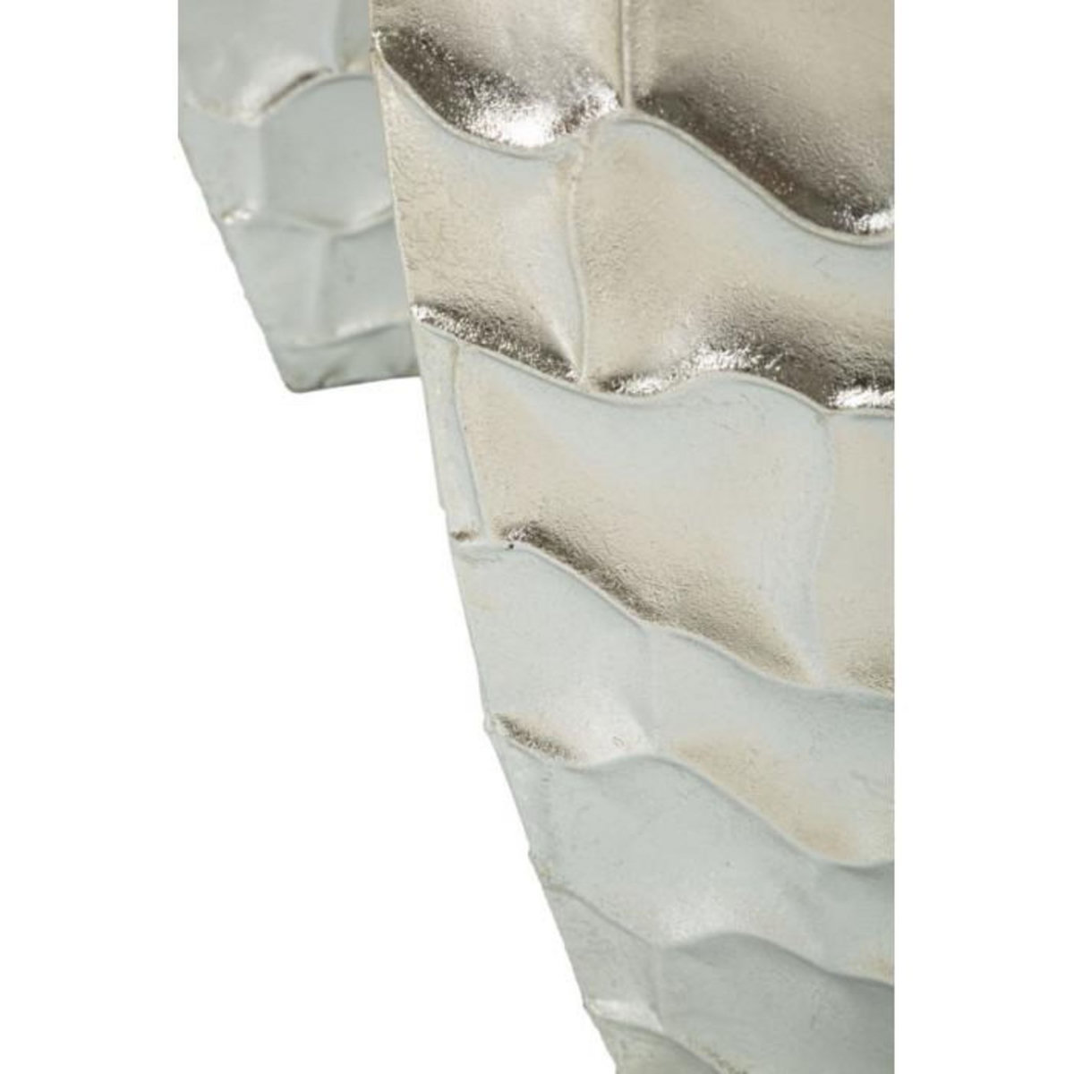 Paris Prix Lot de 3 Vases en Métal  Argy  90cm Argent