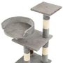 Voir la diapositive 4 : VIDAXL Arbre a chat avec griffoirs en sisal 65 cm Gris