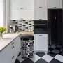 Kitchen move Poubelle de cuisine automatique MAJESTIC Noir Acier inoxydable 58 L