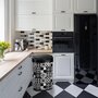 Kitchen move Poubelle de cuisine automatique MAJESTIC Noir Acier inoxydable 58 L