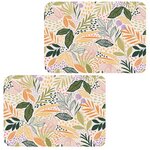 HABITABLE Lot de 2 sets de table motifs feuillage MAOLI - 28 x 43 cm - Multicolore