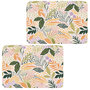 Voir la diapositive 1 : HABITABLE Lot de 2 sets de table motifs feuillage MAOLI - 28 x 43 cm - Multicolore