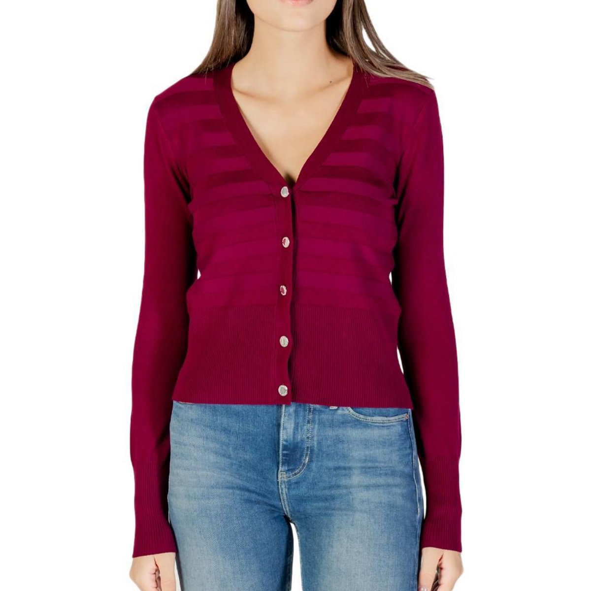 MORGAN Gilet Prune Femme Morgan MENTHI