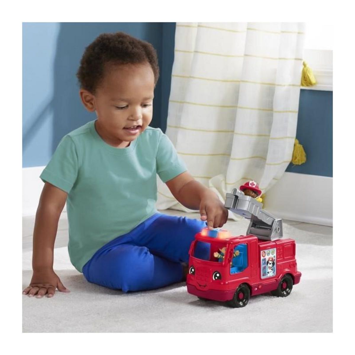 FISHER PRICE Fisher-Price-Little People-Camion de pompiers version multilingue HYR88