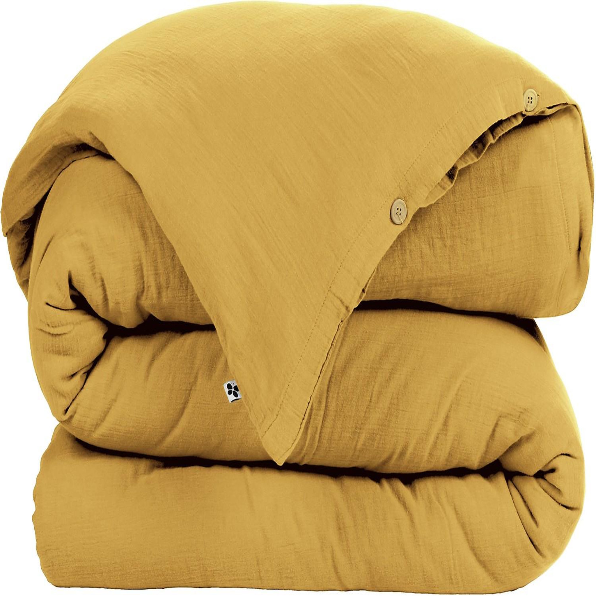Voir la diapositive 3 : Home collection Housse de couette 100% gaze de coton