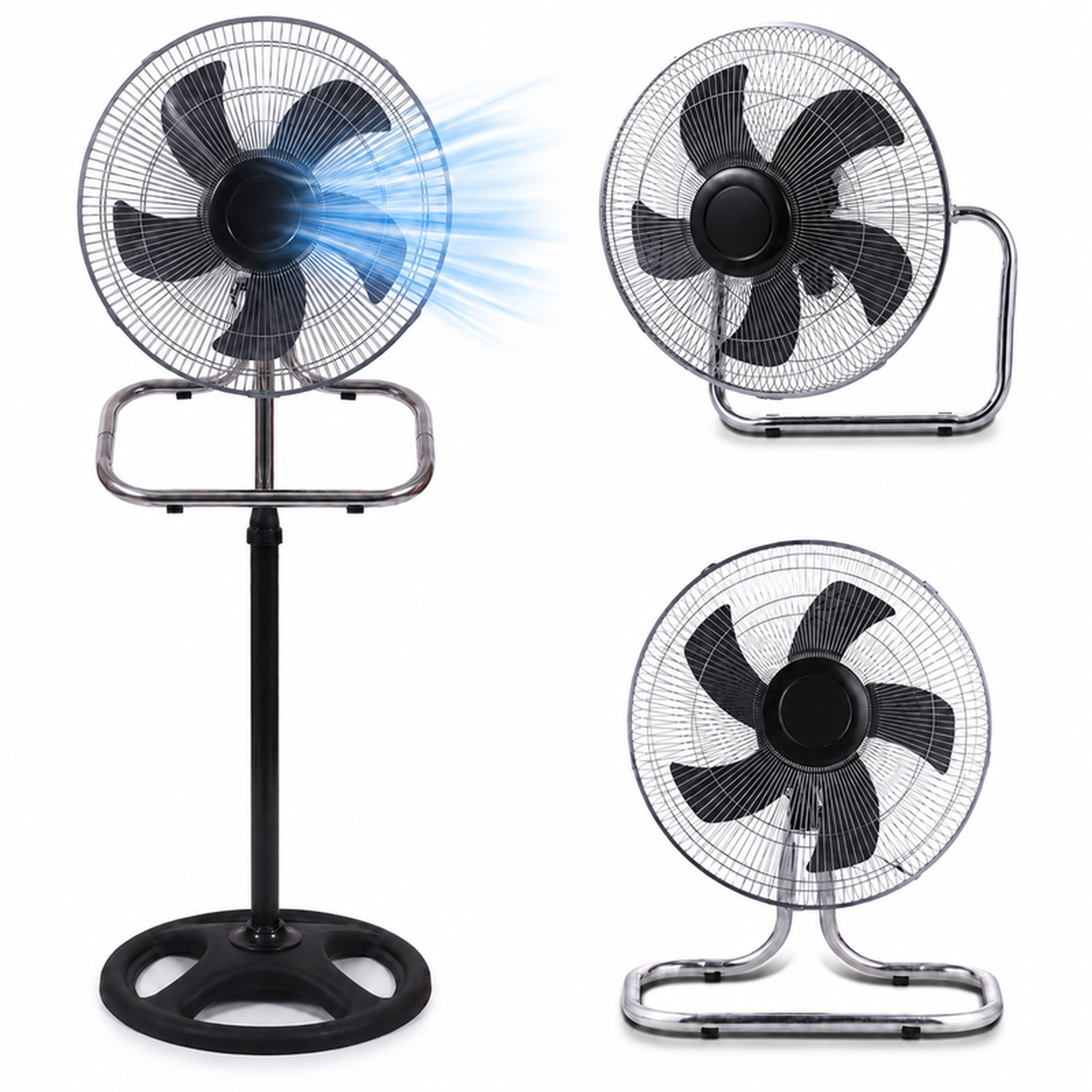Ventilateur 3-en-1 modulable – 45w et matériaux premium