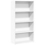 Voir la diapositive 2 : VIDAXL Bibliotheque blanc 80x30x152 cm bois d'ingenierie