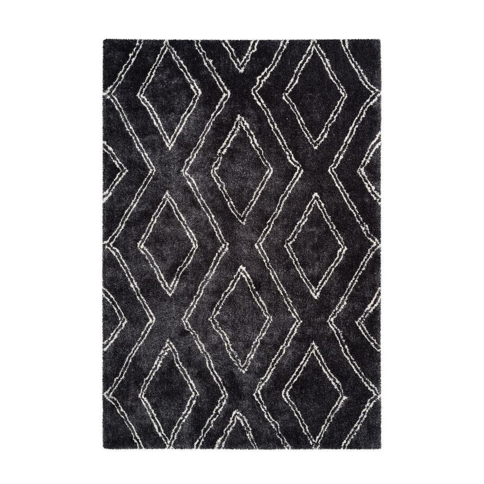Voir la diapositive 1 : Paris Prix Tapis Imprimé Losange  Orlando  Anthracite