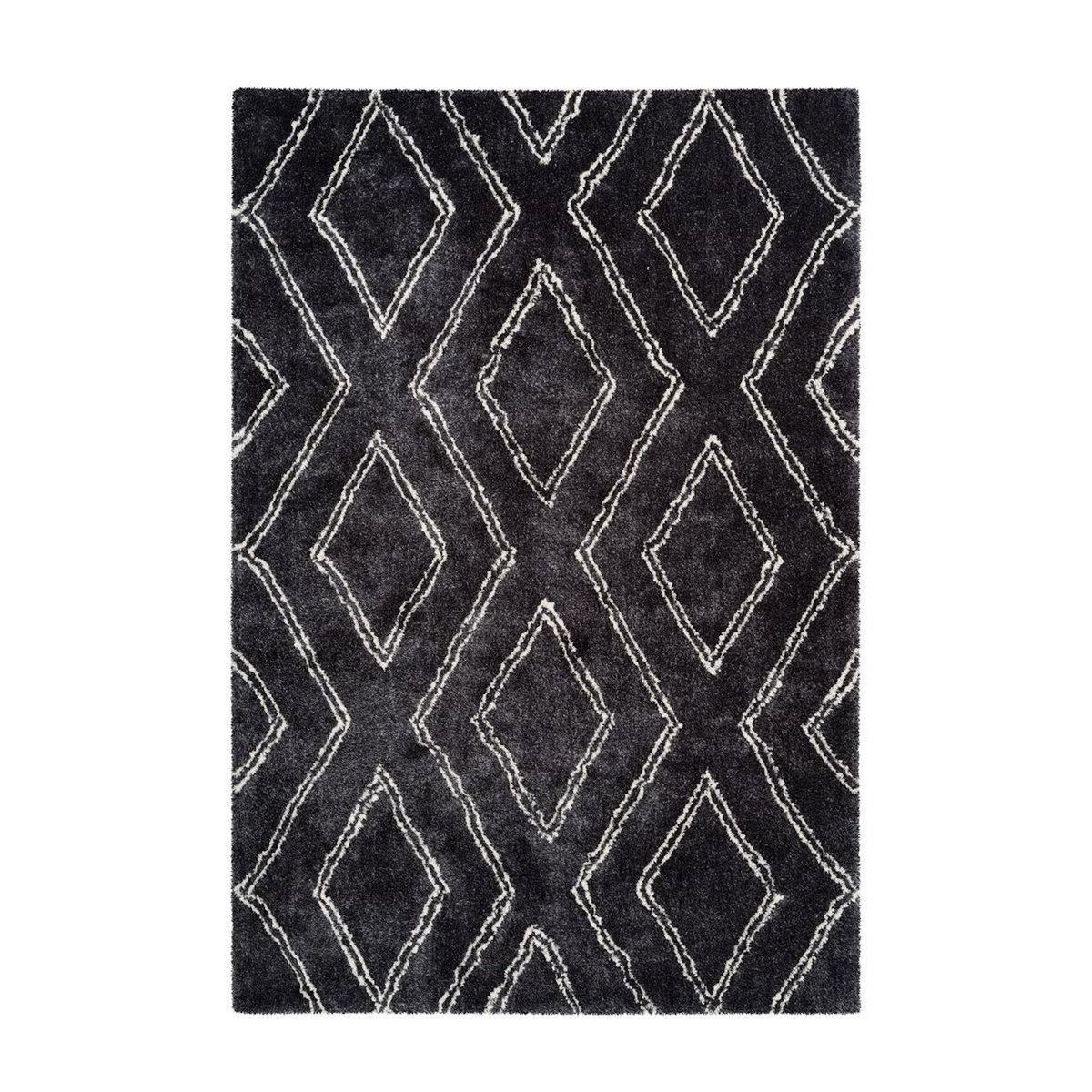 Paris Prix Tapis Imprimé Losange  Orlando  Anthracite