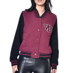 VON DUTCH Veste  Femme Von Dutch Teddy Badges Brodes. Coloris disponibles : Rouge