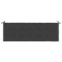 Voir la diapositive 4 : VIDAXL Coussin de banc de jardin noir 150x50x3 cm tissu oxford