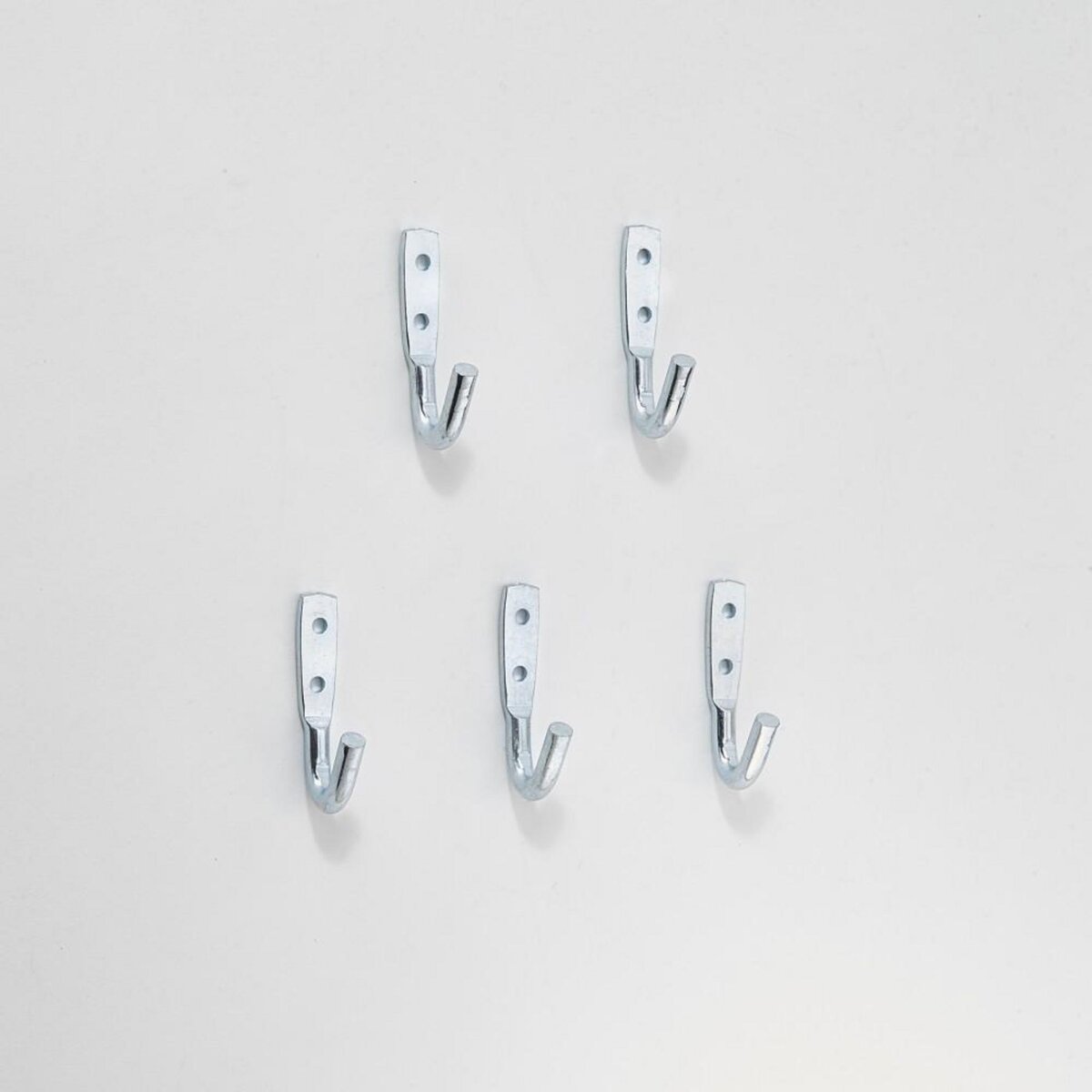 Mottez Lot de 5 crochets petit modèle MOTTEZ, H.8 x l.2.5 x P.2.5 cm