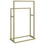 Voir la diapositive 5 : VIDAXL Porte-serviettes sur pied Dore 48x24x78,5 cm Fer
