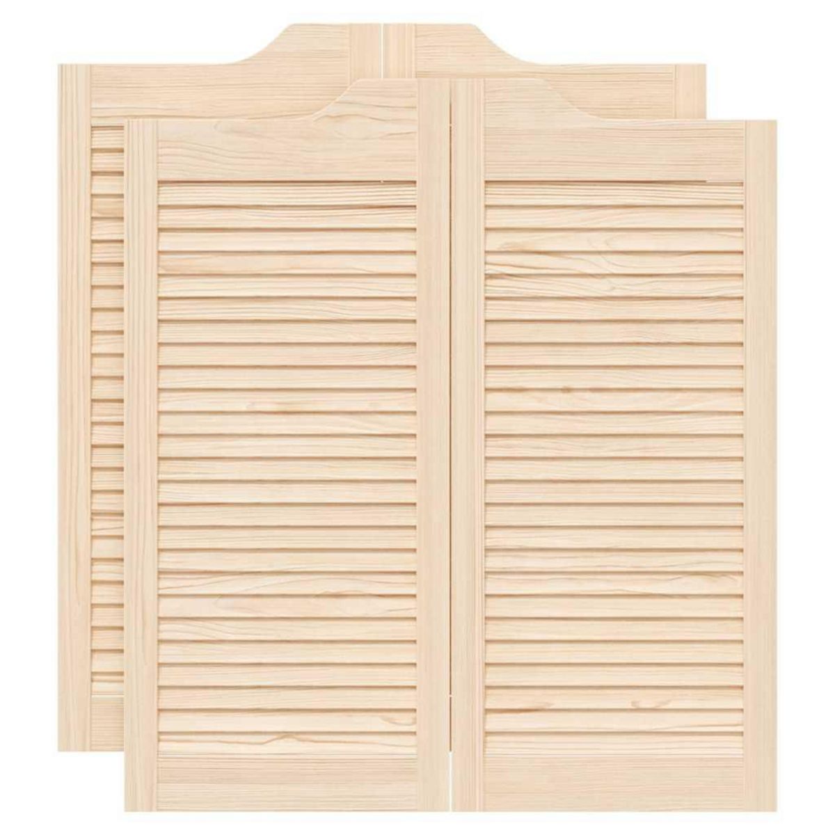 VIDAXL Portes battantes a persiennes 2paire 90x80 cm bois massif Pin