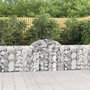 Voir la diapositive 1 : VIDAXL Paniers a gabions arques 15 pcs 200x30x80/100 cm Fer galvanise