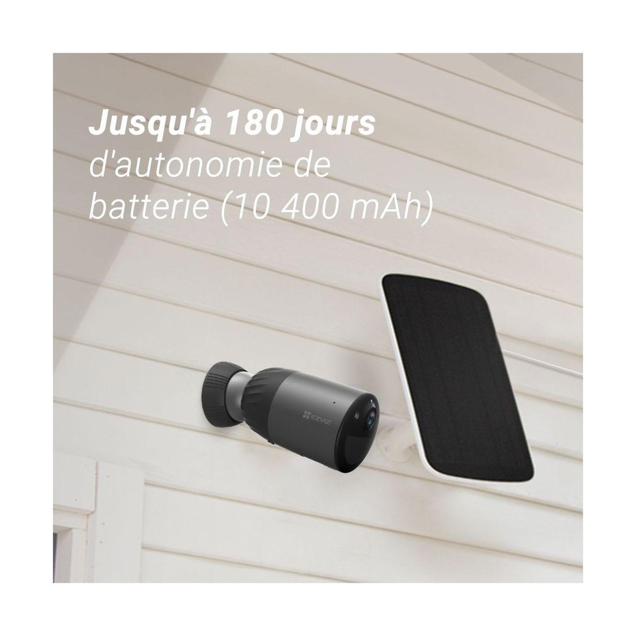 Voir la diapositive 2 : EZVIZ Caméra de surveillance Wifi sur batterie BC1C 4K pro kit