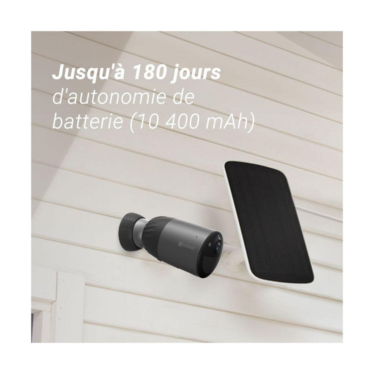 EZVIZ Caméra de surveillance Wifi sur batterie BC1C 4K pro kit
