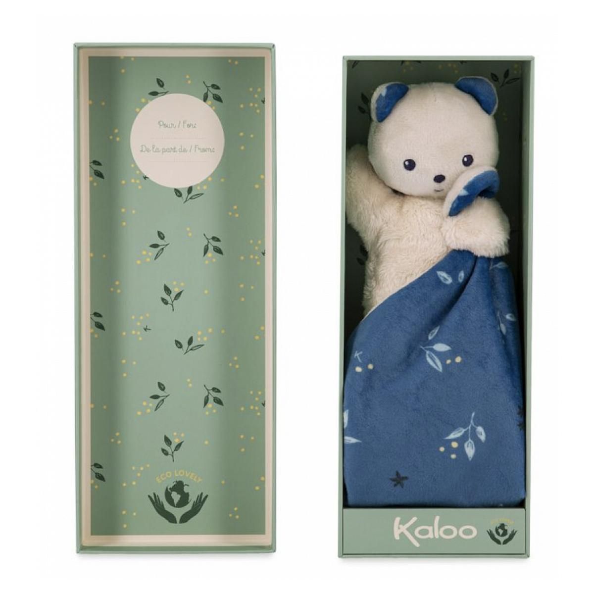 Kaloo Carre douceur doudou ours noctambule