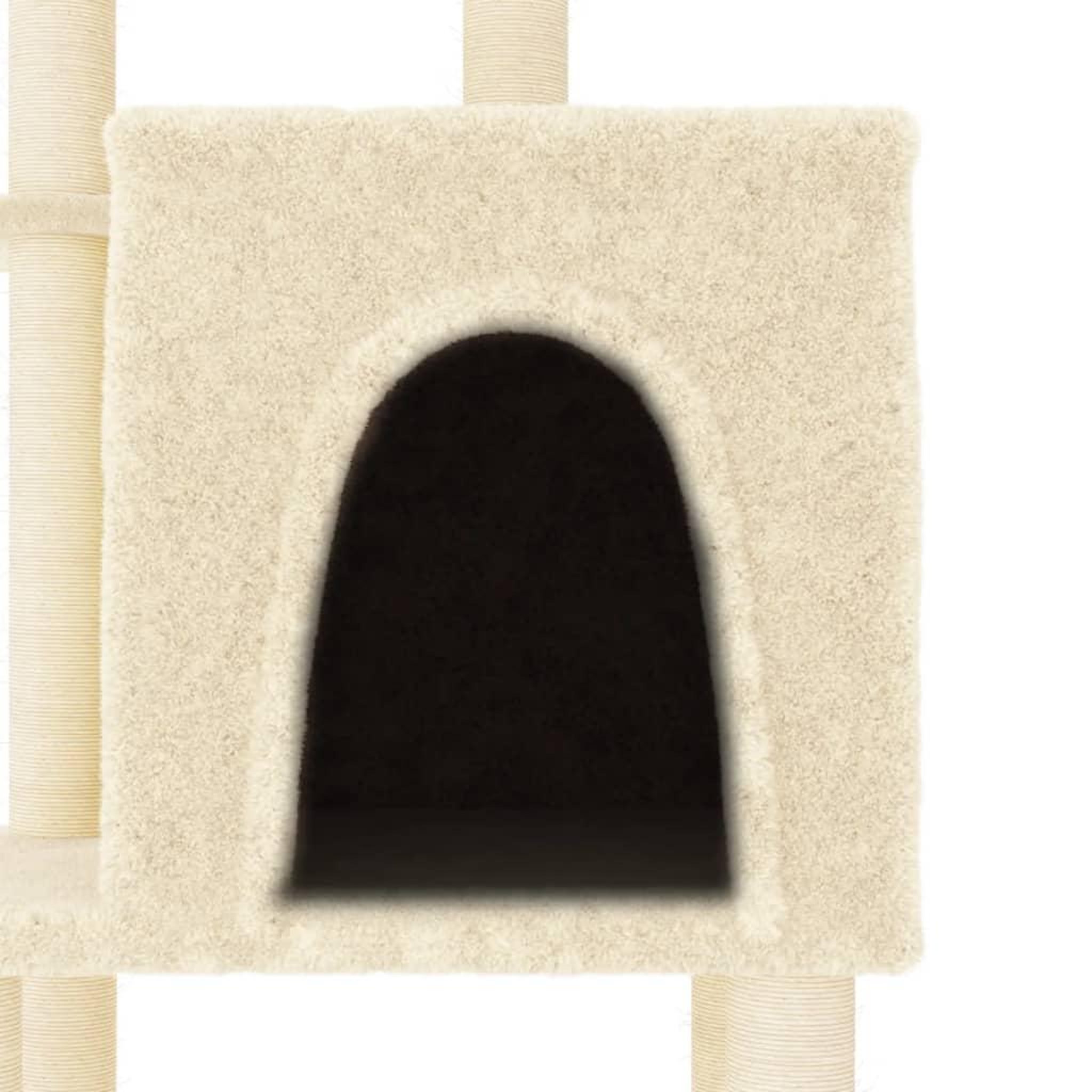 Voir la diapositive 5 : VIDAXL Arbre a chat avec griffoirs en sisal creme 97 cm