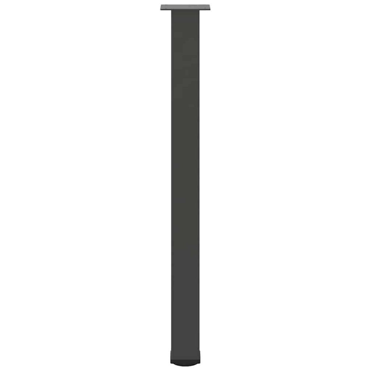 VIDAXL Pieds de table basse 4 pcs anthracite 90-92 cm acier