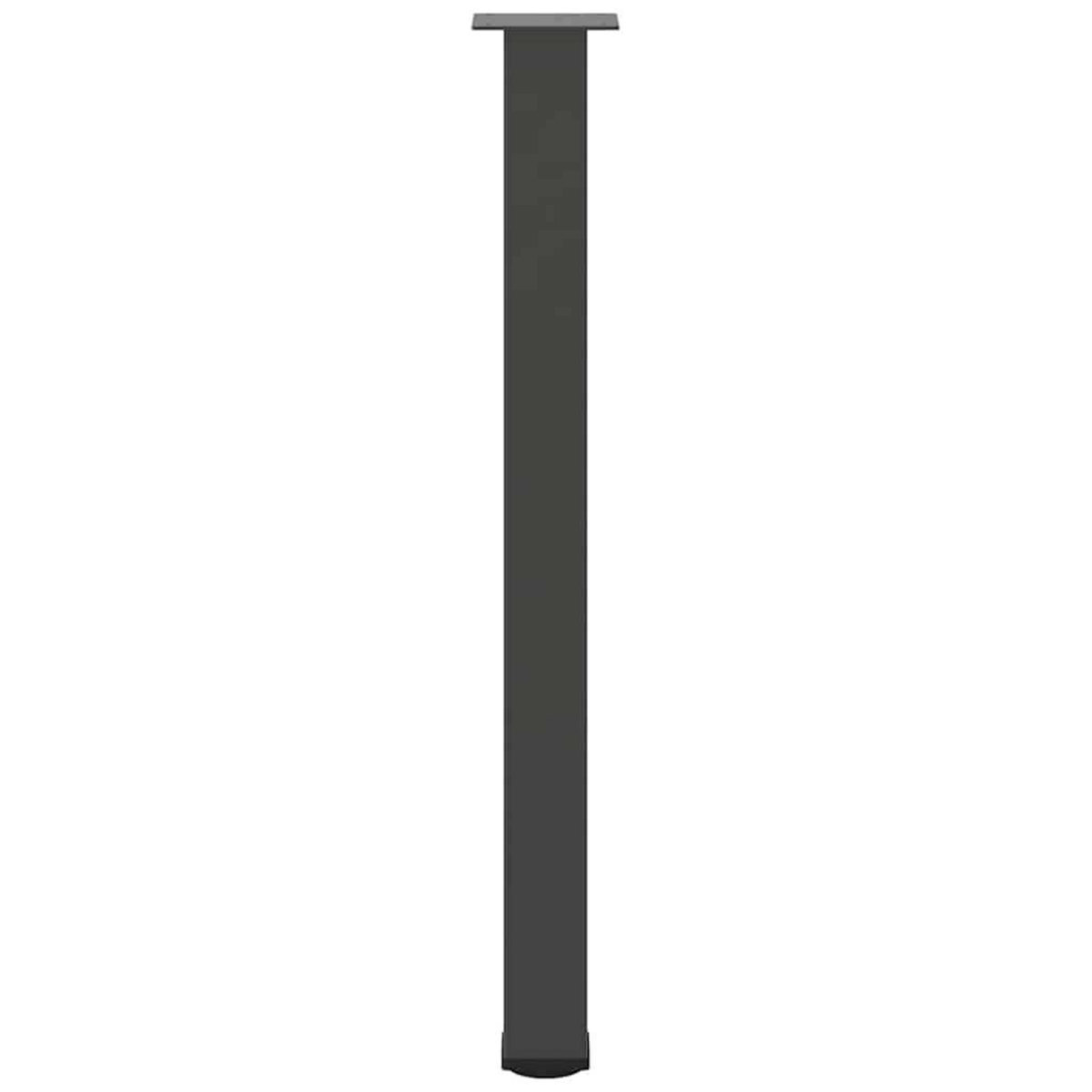 VIDAXL Pieds de table basse 4 pcs anthracite 90-92 cm acier