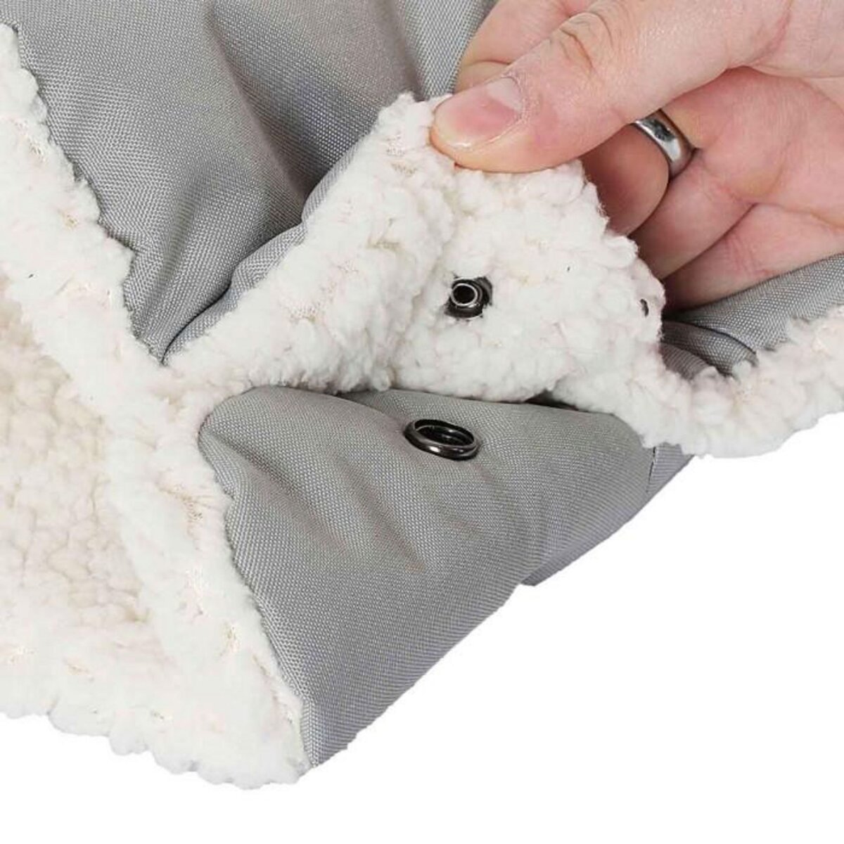 Paris Prix Protège-Mains pour Poussette  Bébé  47cm Gris