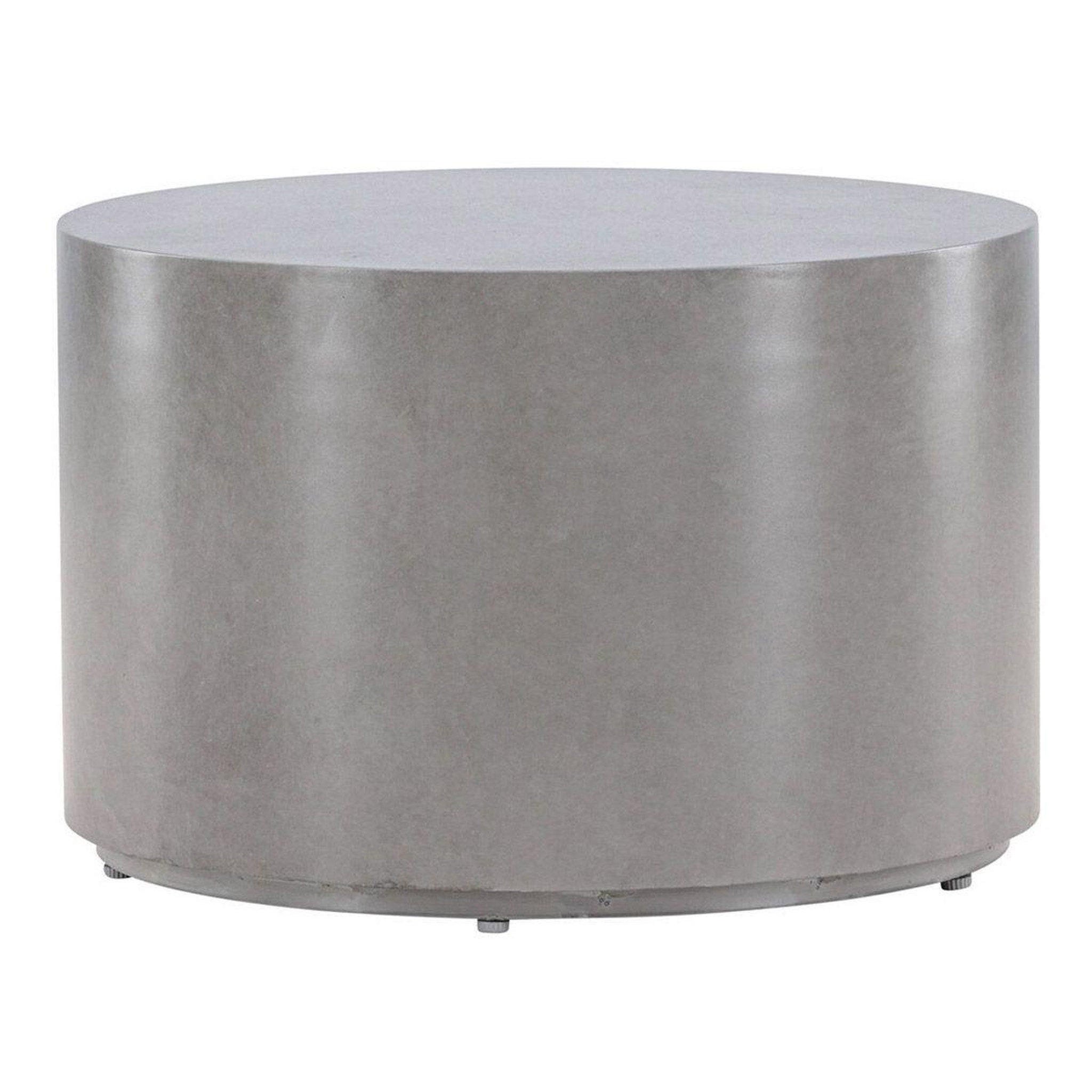 Paris Prix Table d'appoint de jardin ronde  lissabon  60cm gris